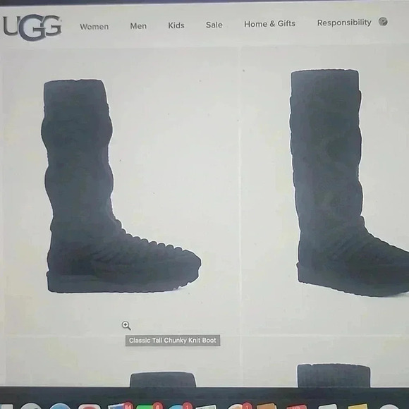 UGG WOMEN'S CLASSIC TALL CHUNKY KNIT BOOT SIZE 6 - Picture 6 of 6